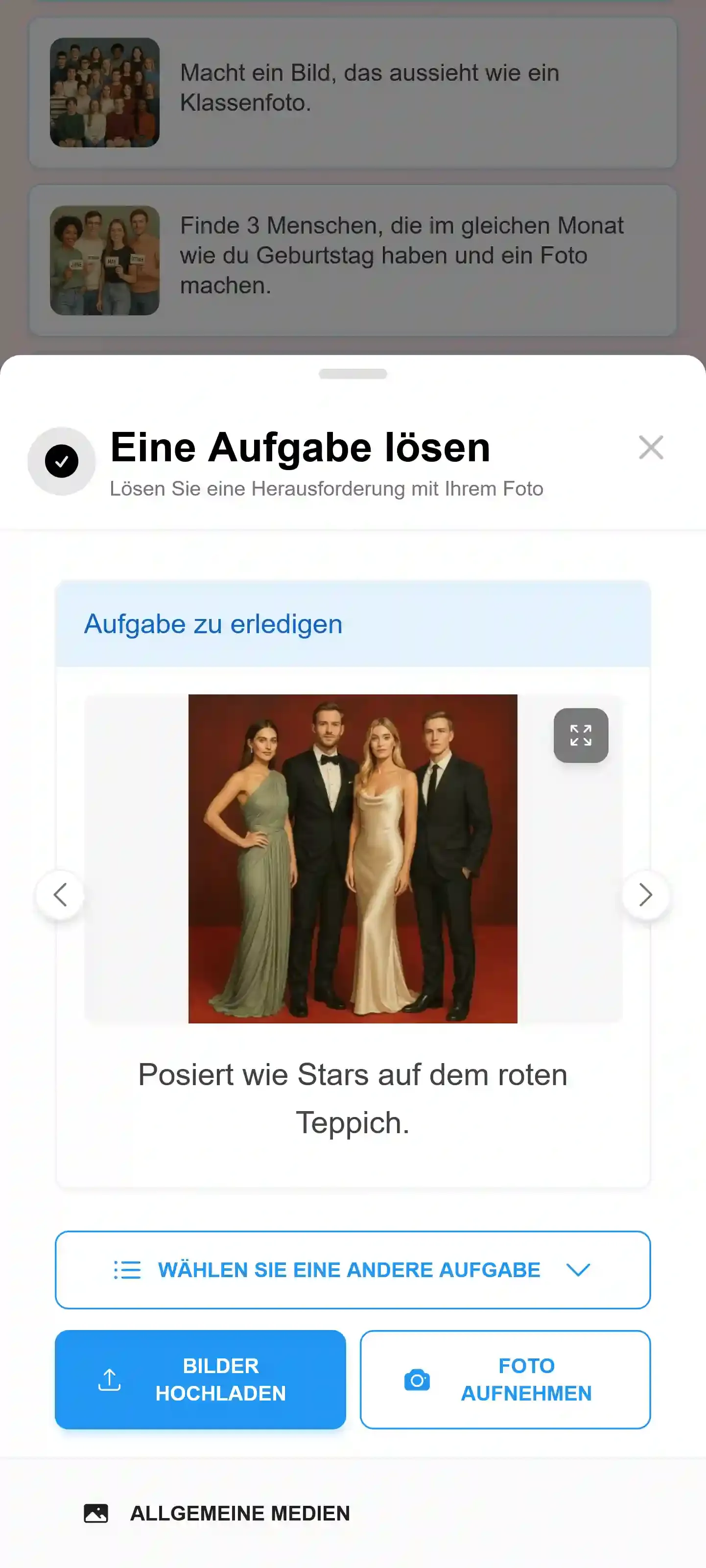 Eine Foto-Challenge lösen