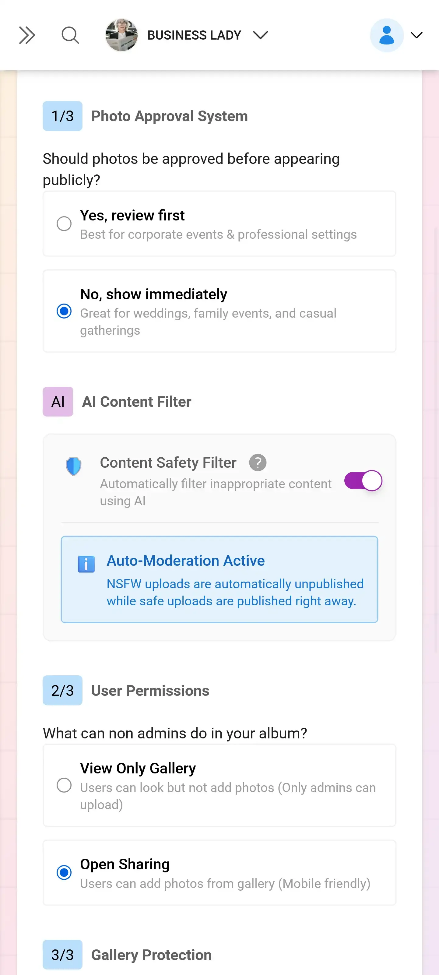 AI NSFW content filter catching inappropriate uploads