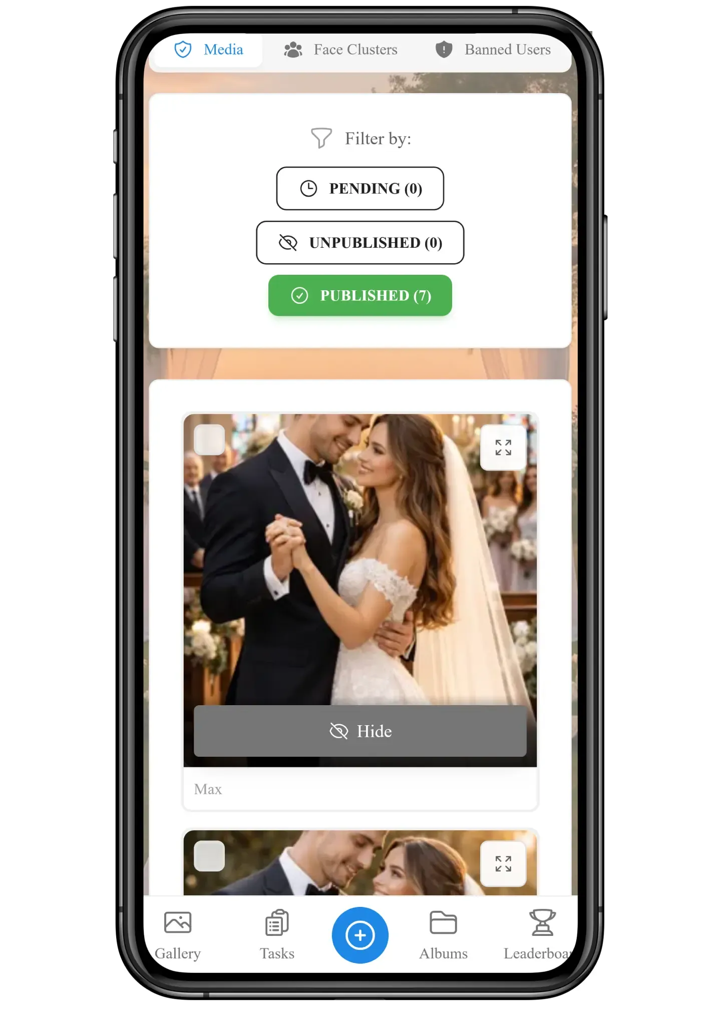Content moderation dashboard