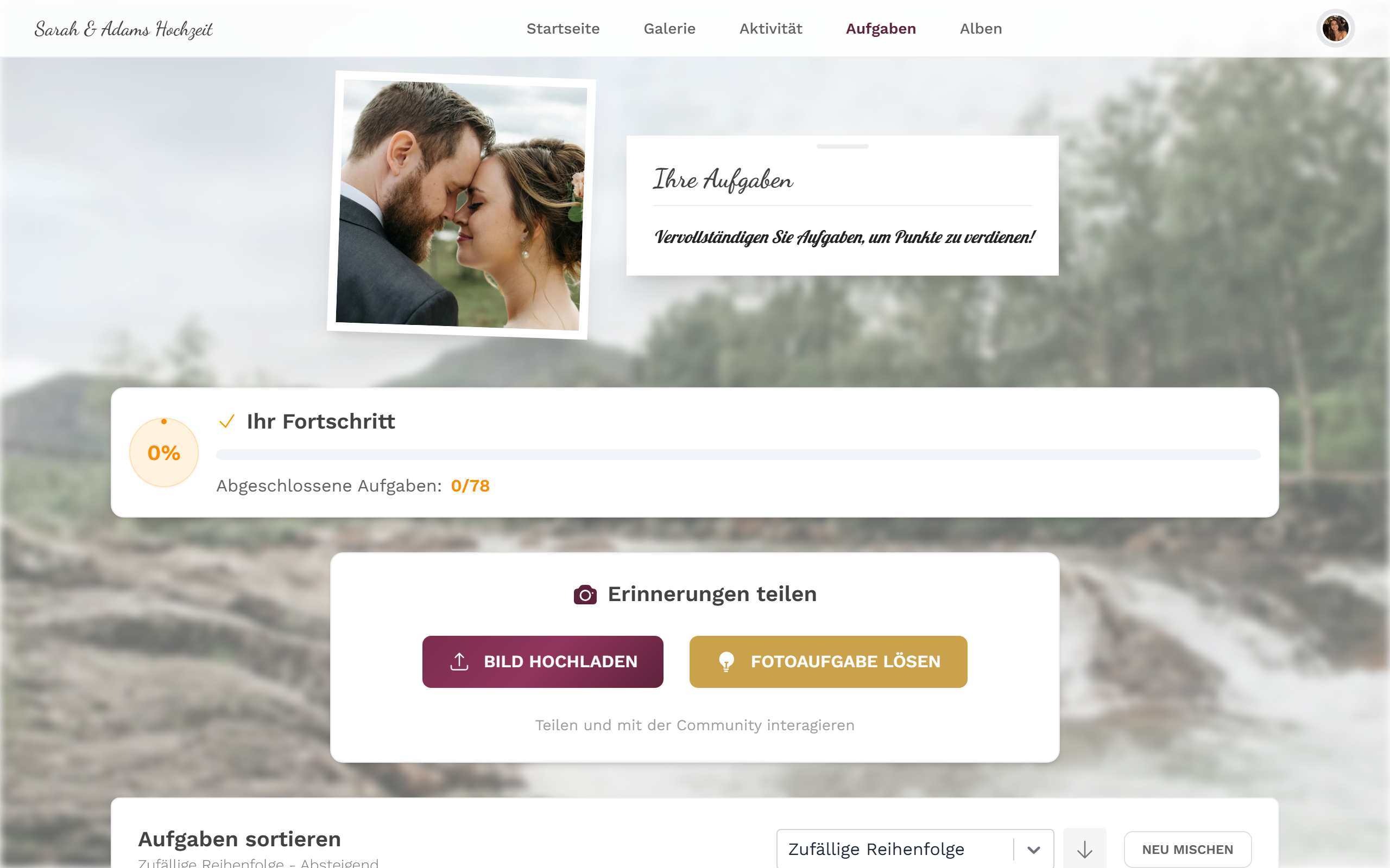 Liste der Foto-Aufgaben
