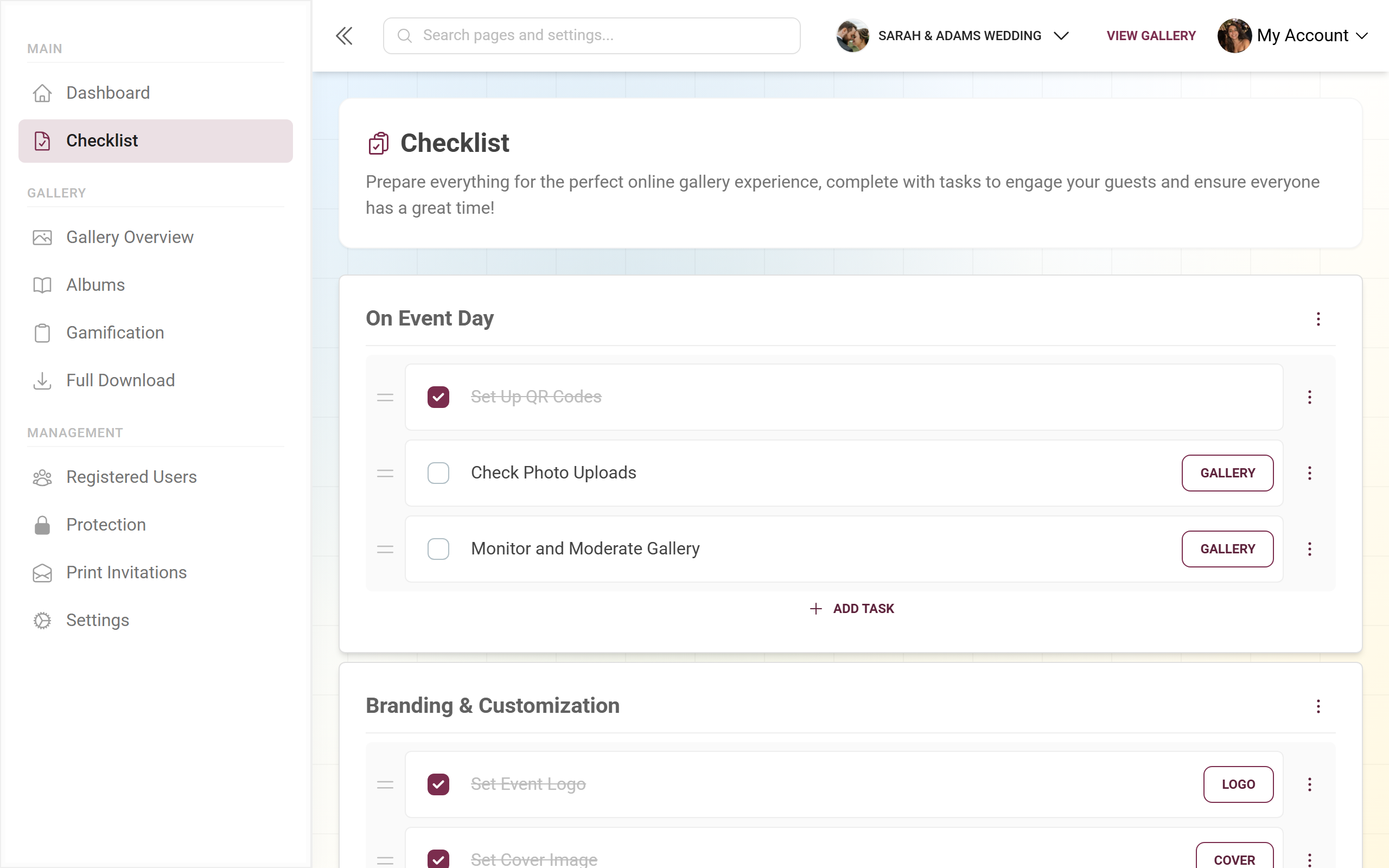 The full setup checklist