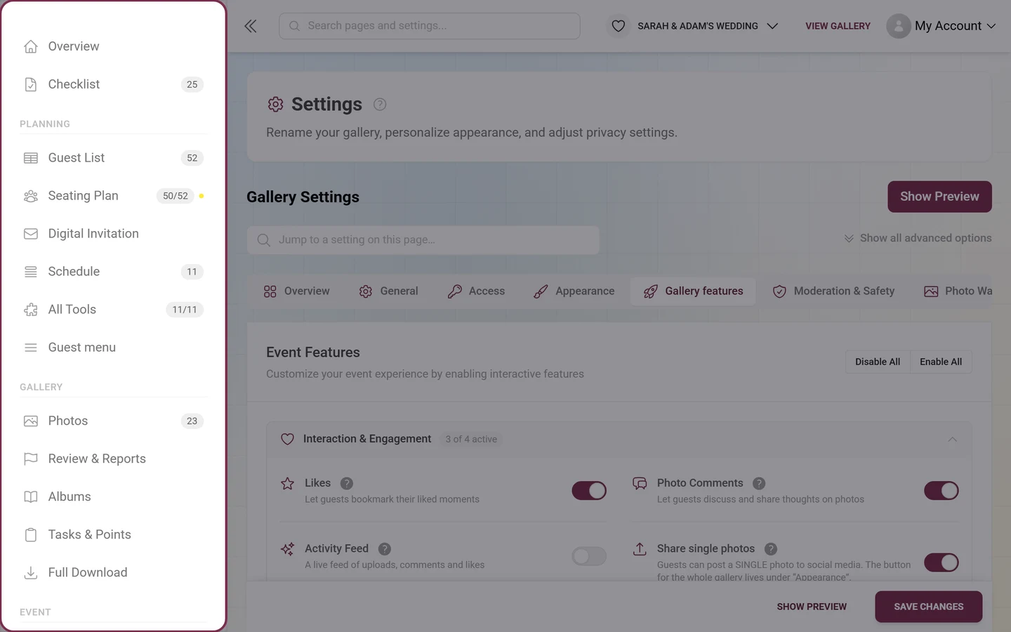 Sidebar with an expanded entry and its sub-items