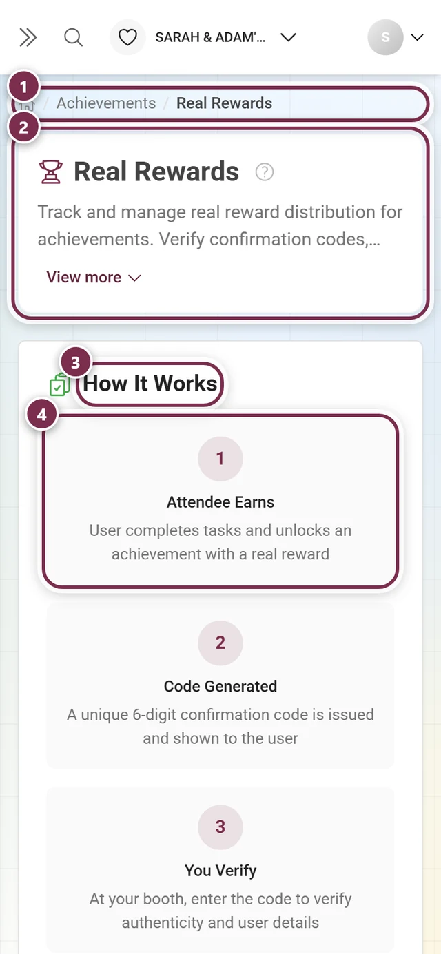 Achievement tracking for redeeming real rewards