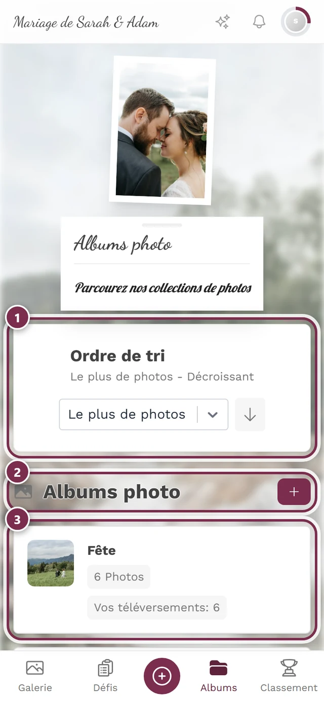 Vue d'ensemble des albums