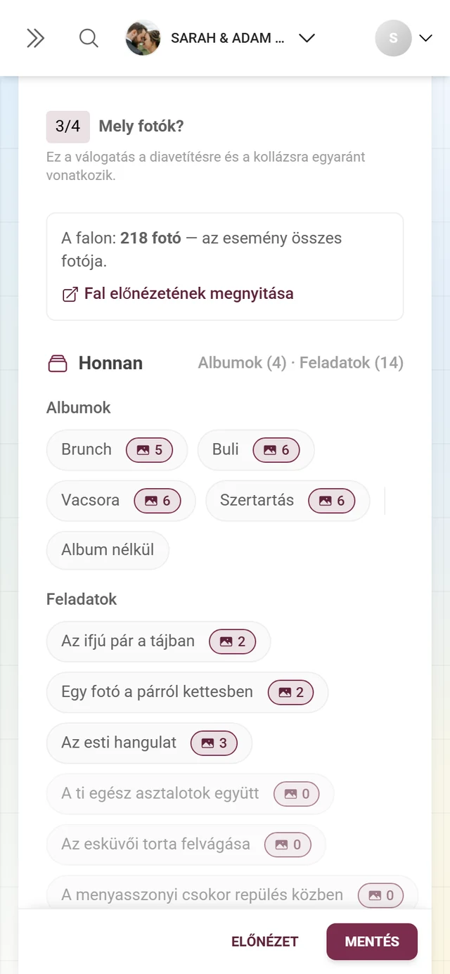 3/4 szakasz Mely fotók albumokkal, feladatokkal és médiatípussal