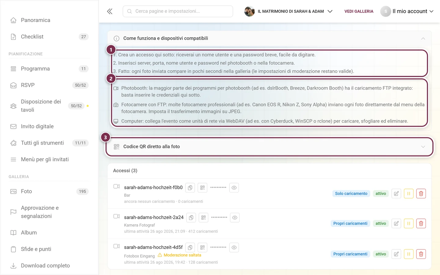 Area aperta Come funziona e dispositivi compatibili con i tre passaggi e i tre gruppi di dispositivi
