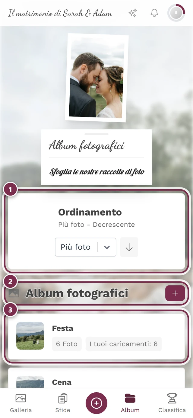 Panoramica degli album