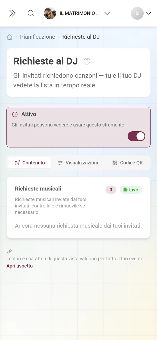 Richieste musicali senza nemmeno una voce