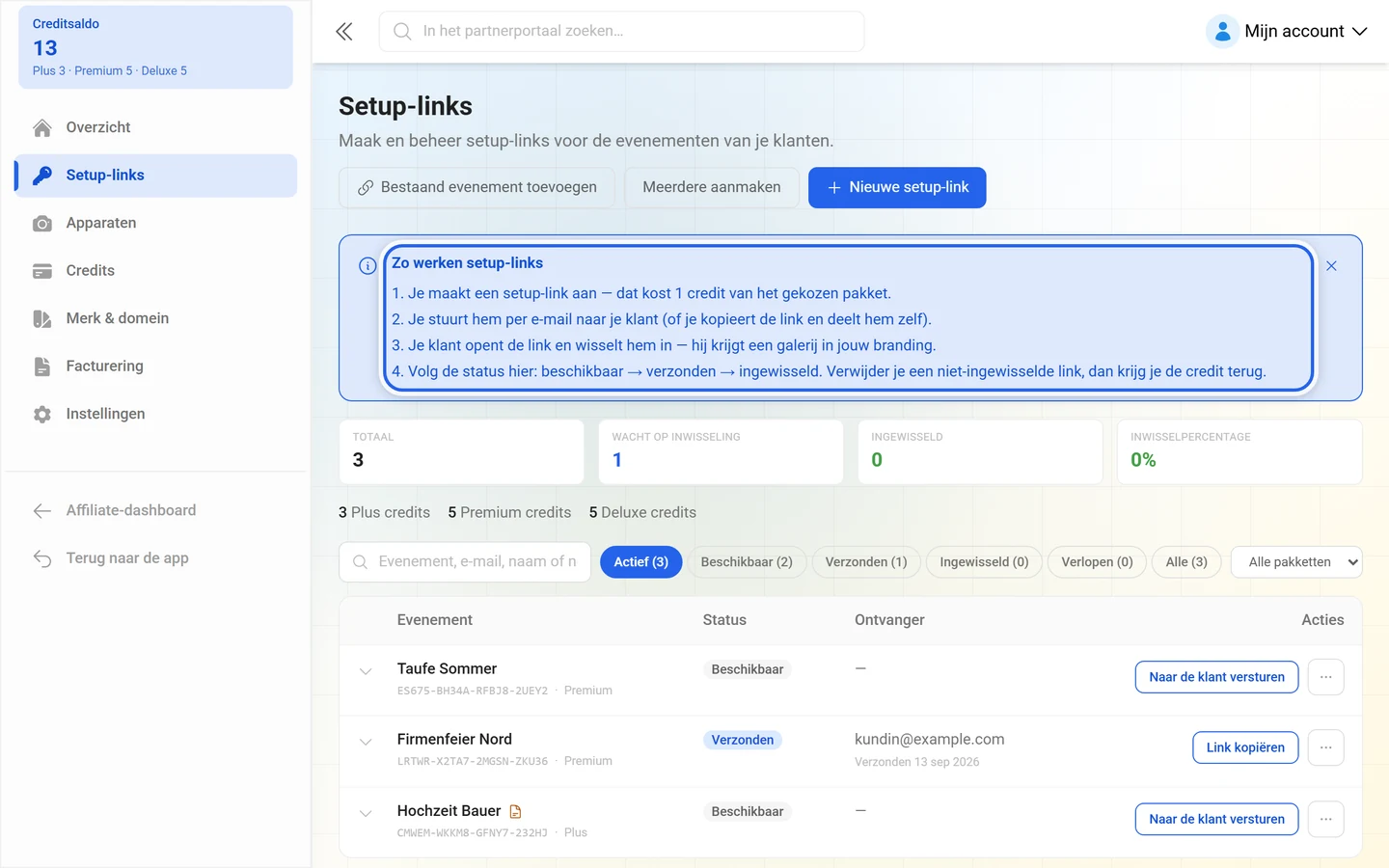 Uitlegkader Zo werken setup-links met vier stappen
