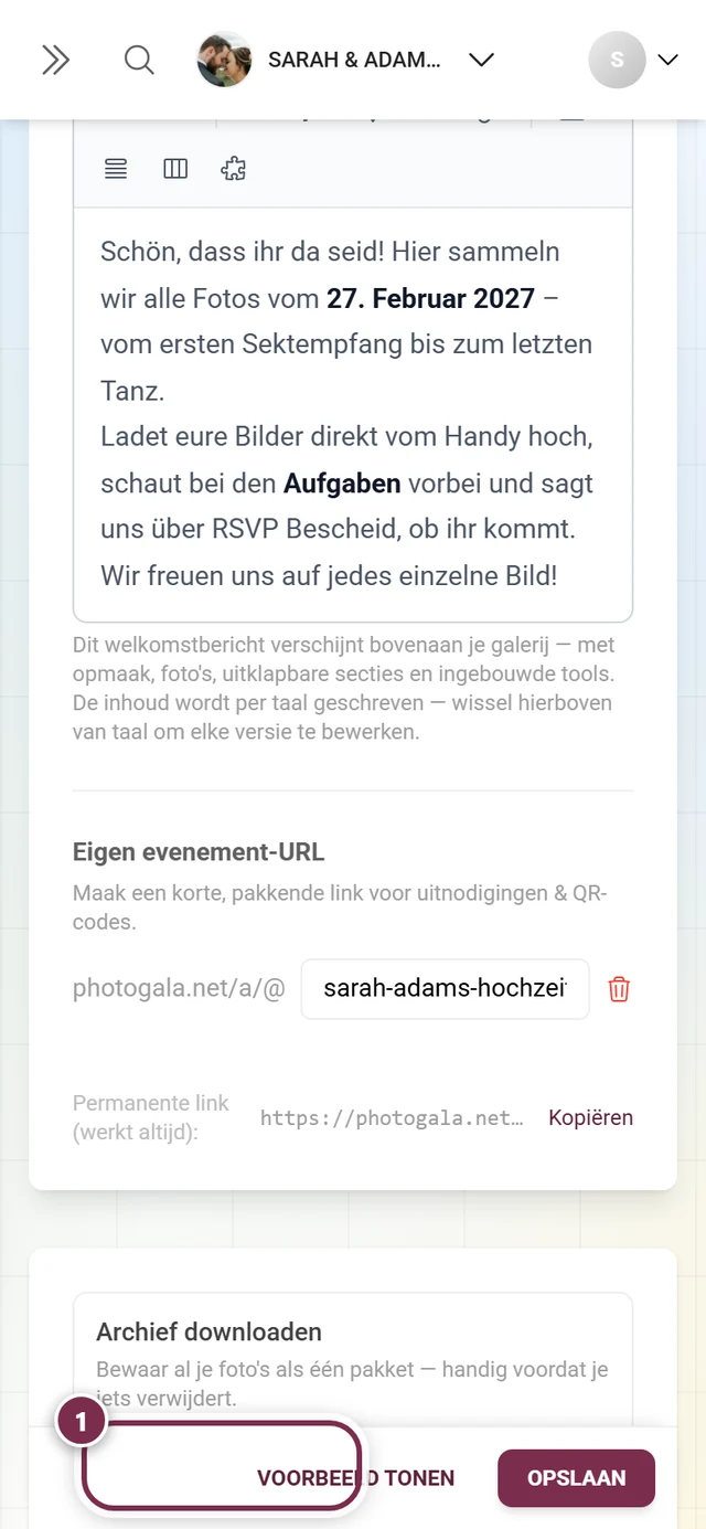 Onderdeel Archief downloaden met gemarkeerde link Naar de download