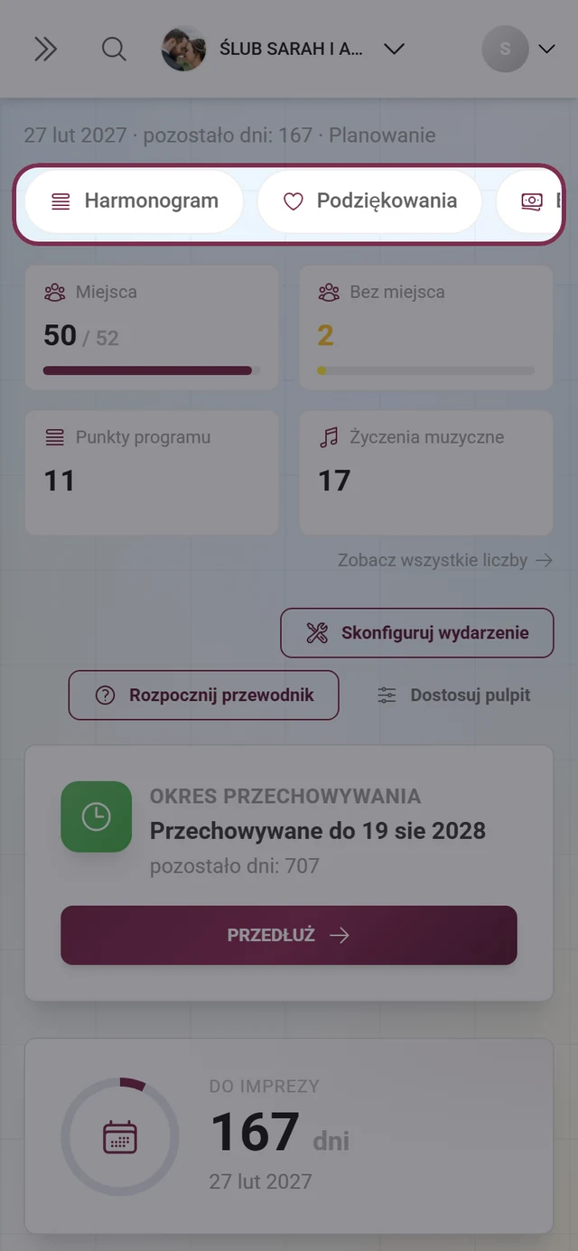 Poziomy pasek pigułek z aktywnymi narzędziami na pulpicie na telefonie