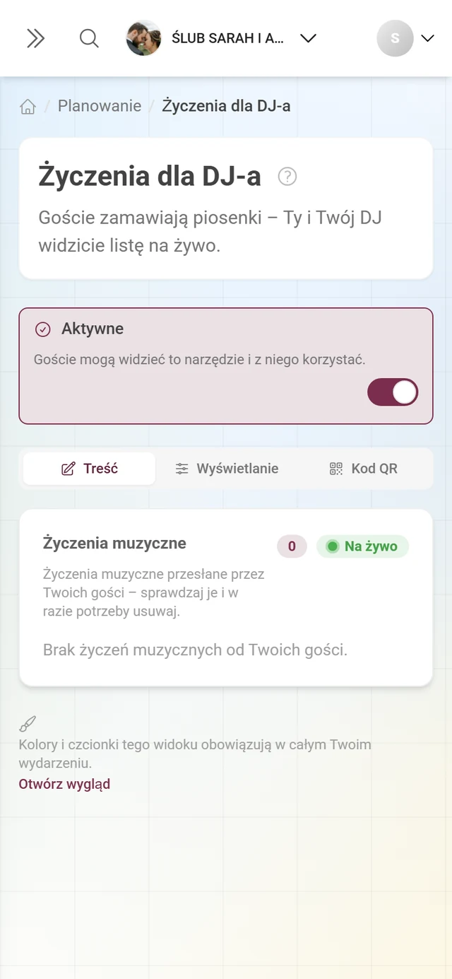 Życzenia muzyczne bez ani jednego wpisu