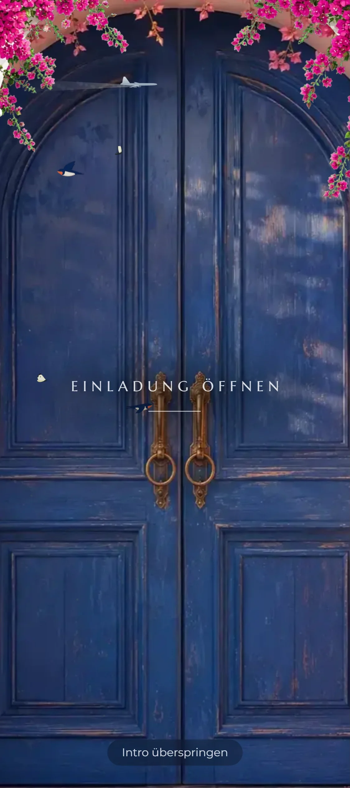 Digitale Einladung — Fertiges Ergebnis