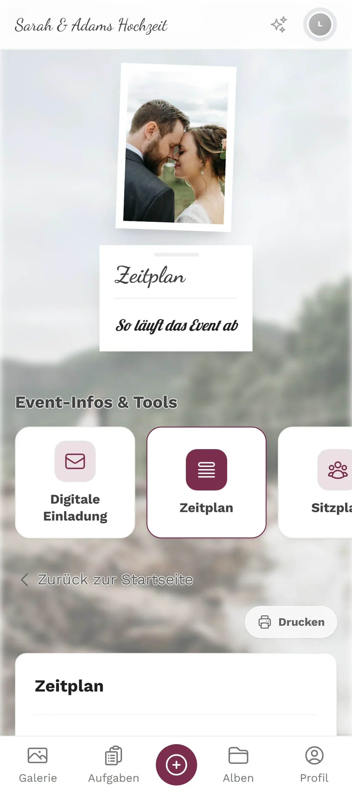 Zeitplan — Ansicht für Gäste