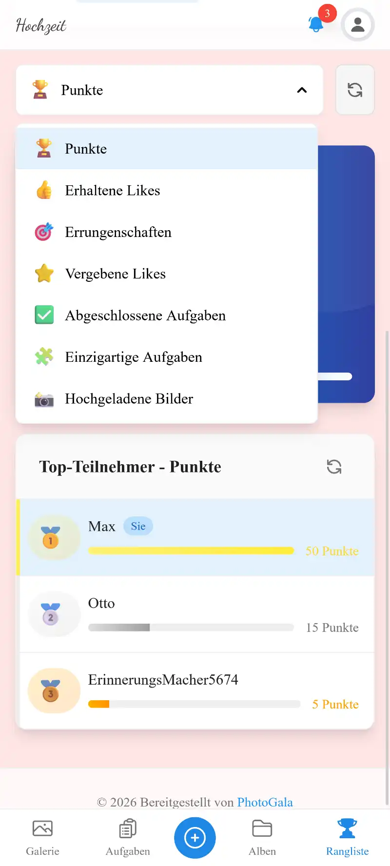 Bestenlisten-Auswahl