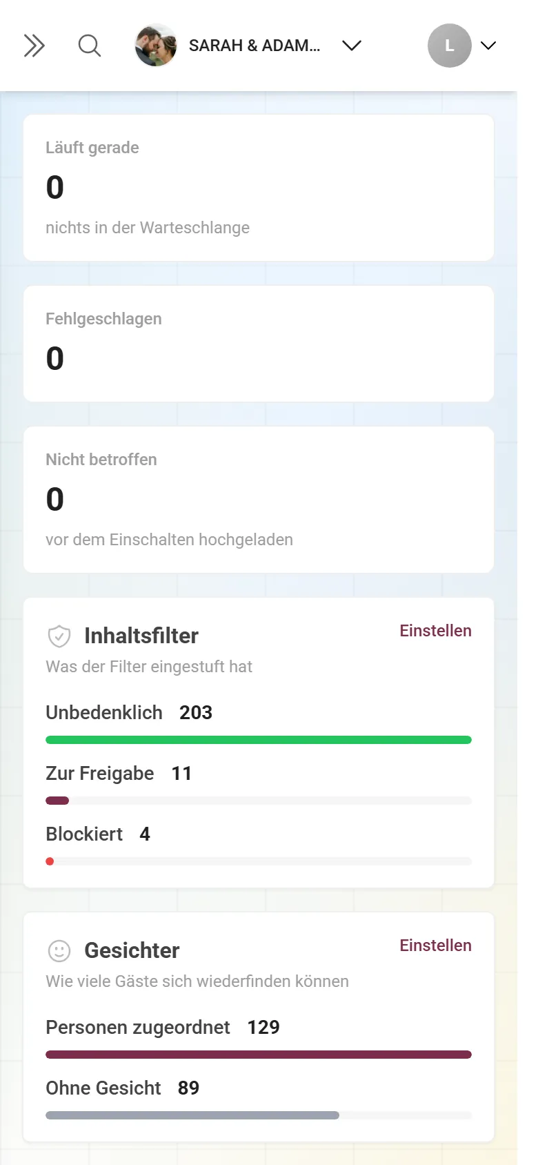 Unangemessene Inhalte automatisch in Quarantäne