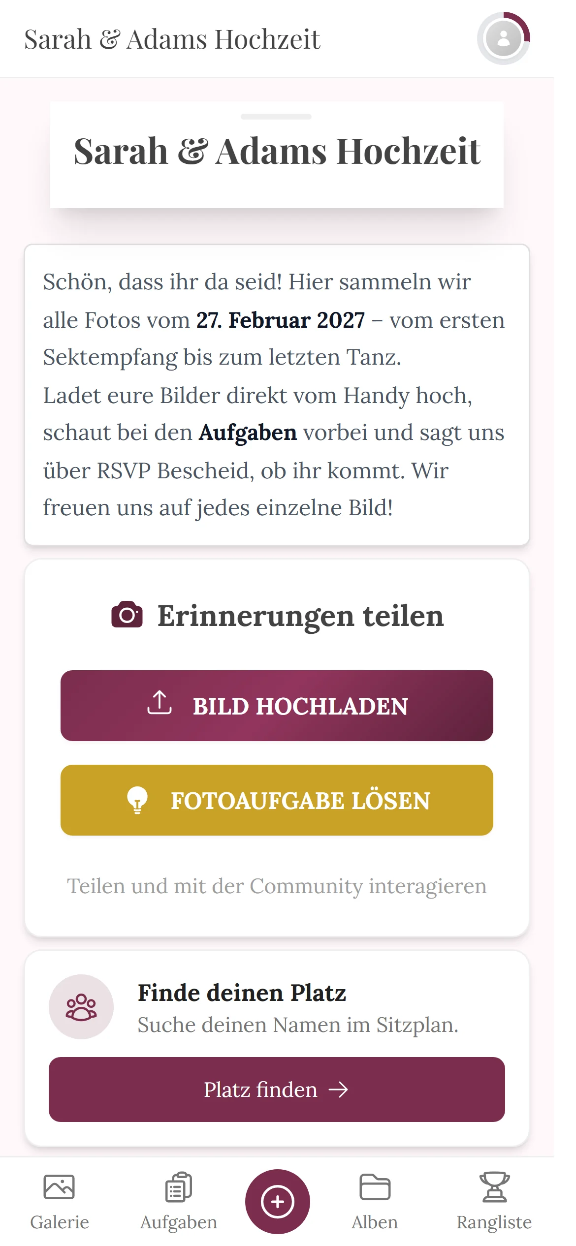 QR-Codes — Ansicht für Gäste