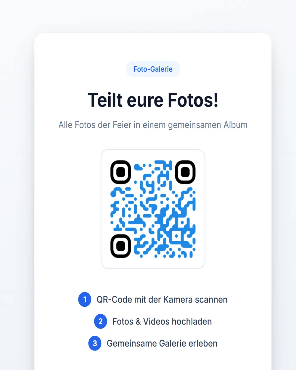 Gäste scannen den Code