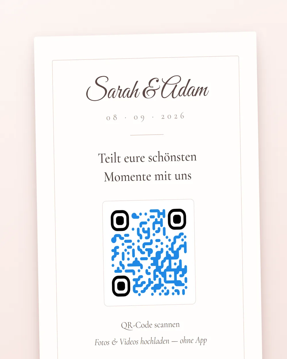 QR-Code oder Link teilen