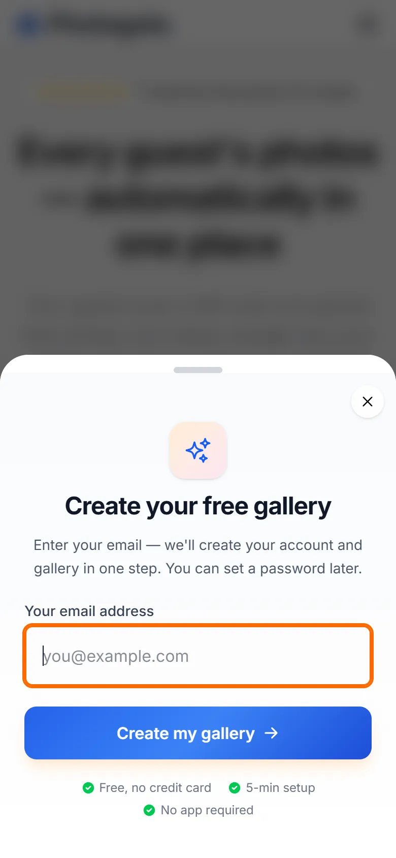 Create your gallery