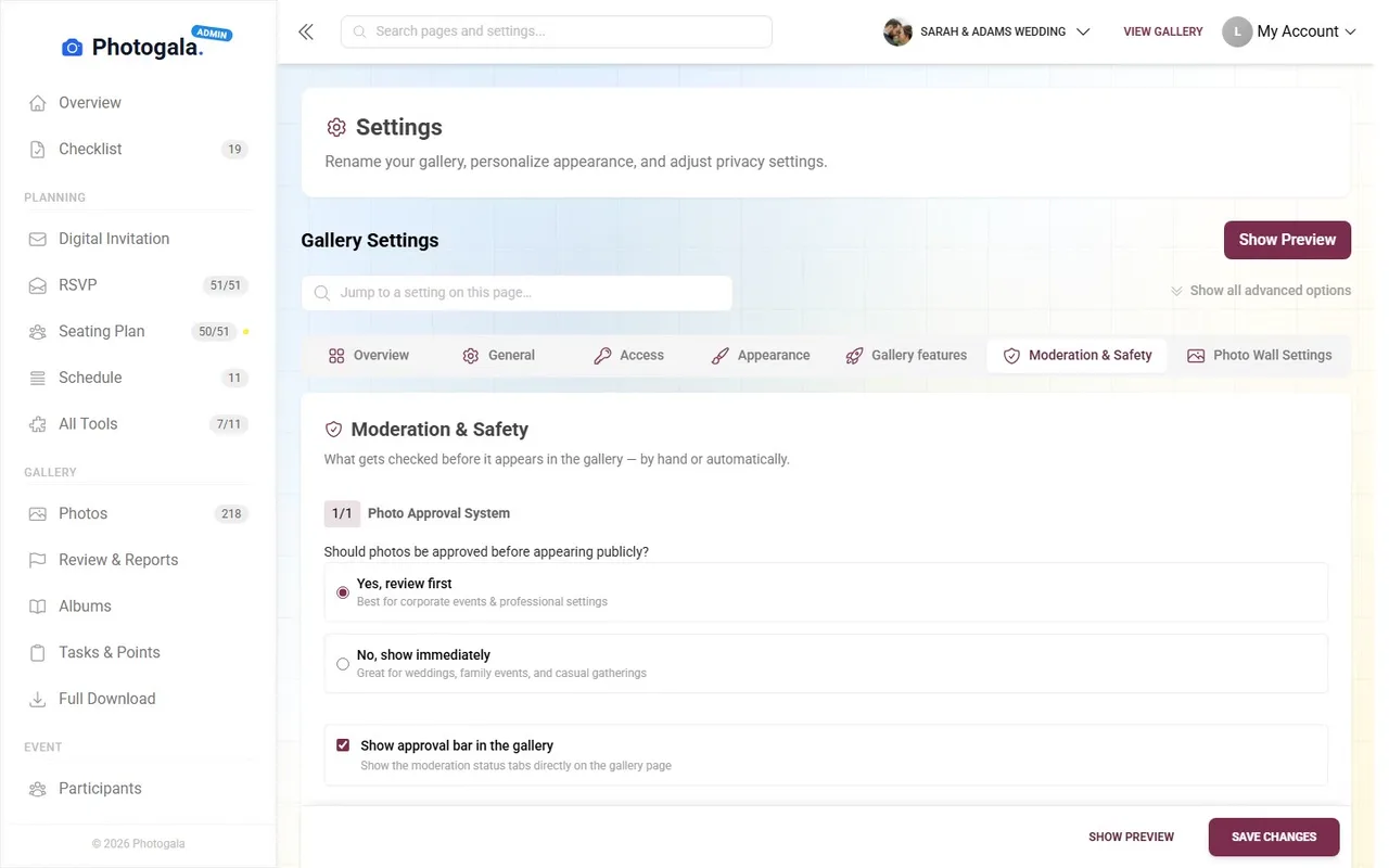 Feature Controls