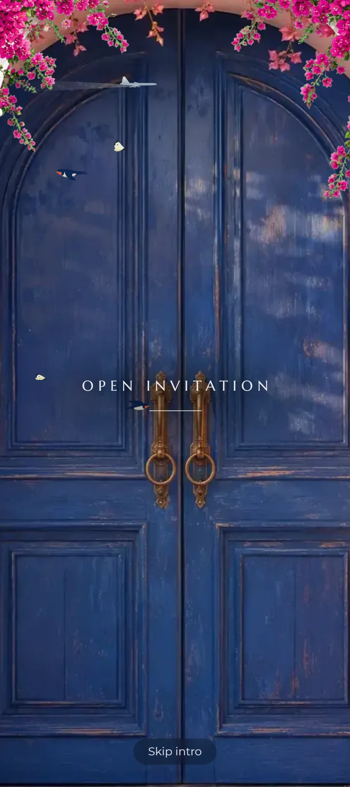 Digital Invitation — Finished result