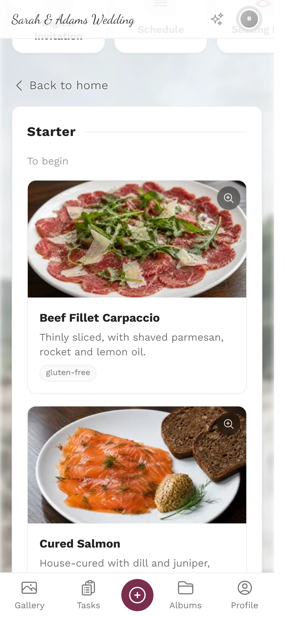 Digital Menu — Guest view