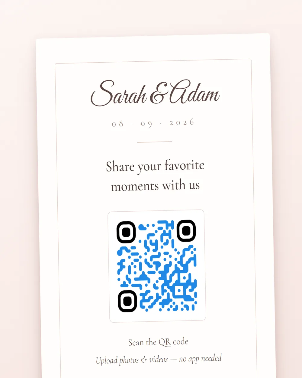 Share a QR code or link