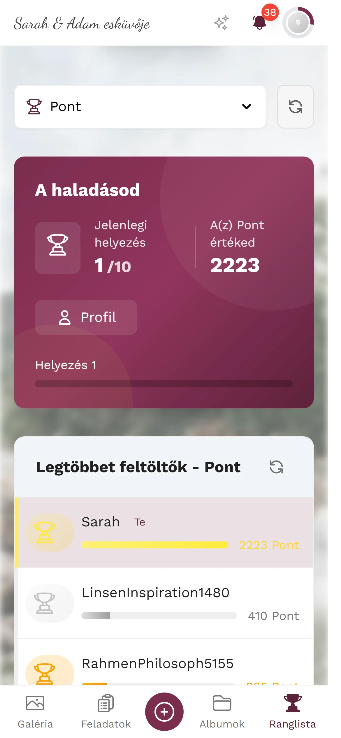 A saját helyezés egy pillantással