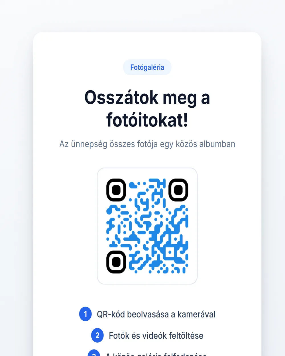E-mail a vendégeknek
