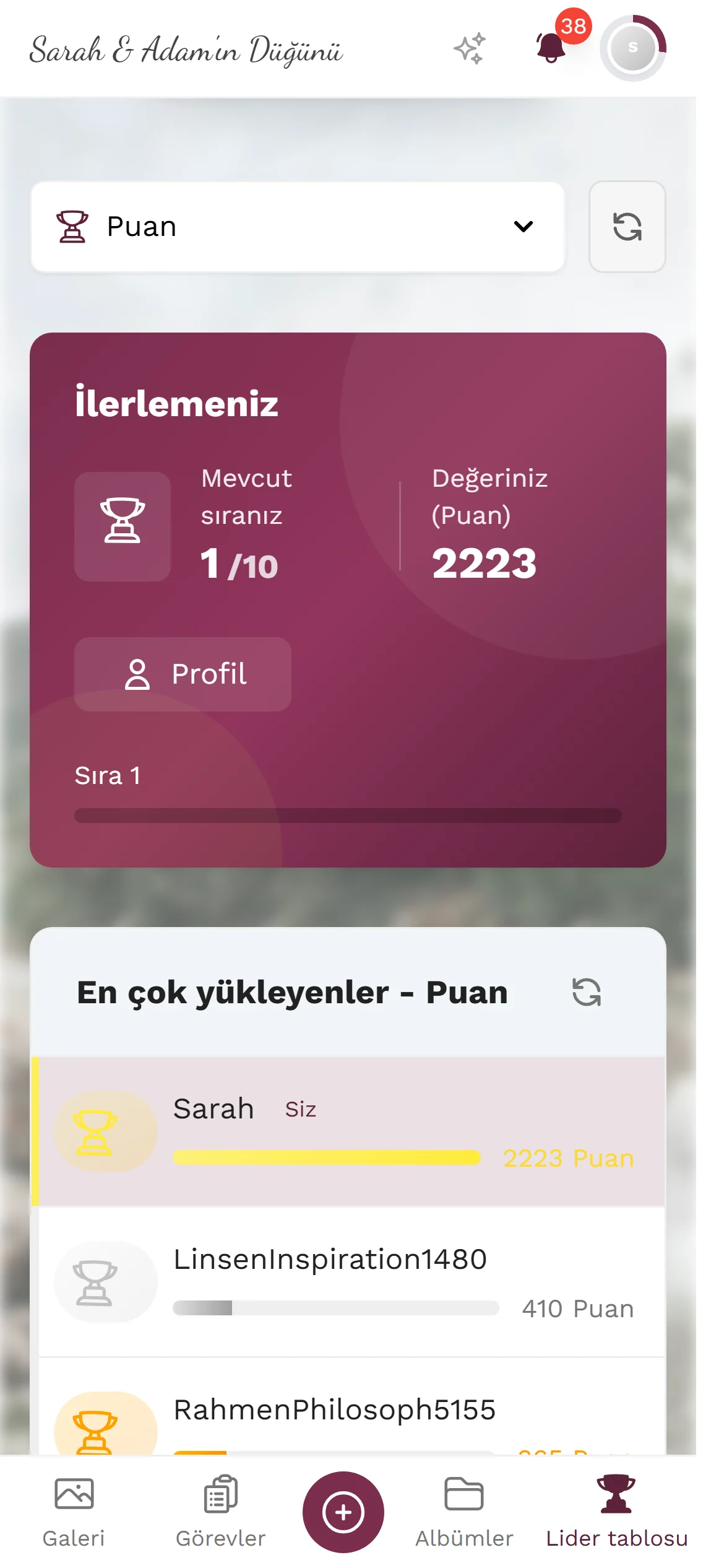 Kendi sıranız bir bakışta